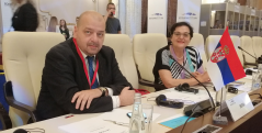 25 June 2019 MPs Dragan Sormaz and Gordana Comic at the LXI COSAC plenary